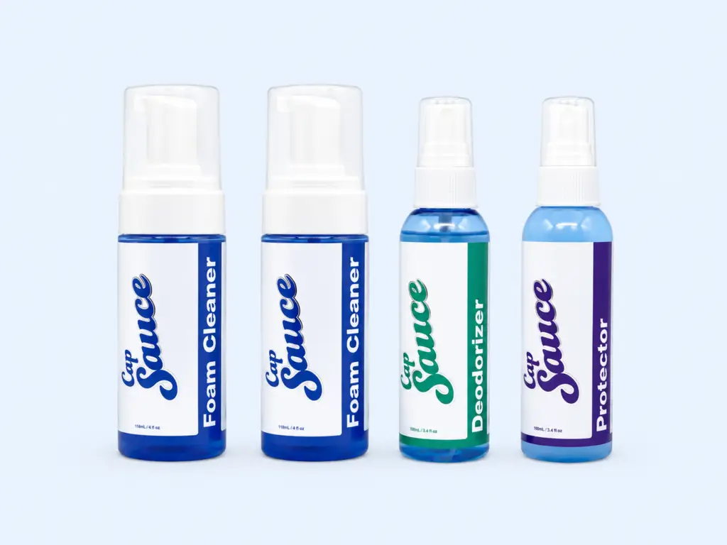 Cap Sauce Foam Cleaners, Deodorizer and Protector bottles